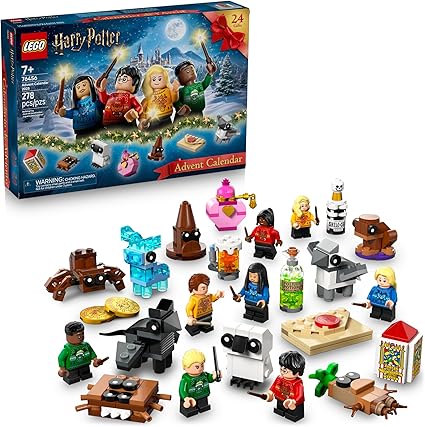 Lego Harry Potter Advent Calendar 2025 Kids Toy - Holiday Countdown for Boys & Girls, 7+ - 24 Buildable Surprises