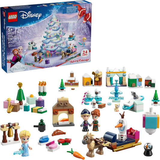 LEGO Disney Frozen Advent Calendar 2025 Kids Toy - Holiday Countdown Playset for Boys & Girls, Ages 5+ - Ana & Elsa Minidolls & Buildable Surprises