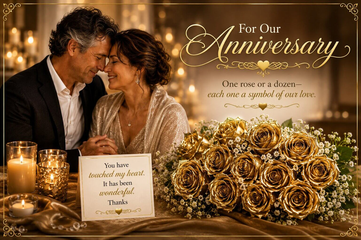 Love Is A Rose...Roses That Last Forever...Real Roses Transformed 24K Gold, Silver, & Platinum